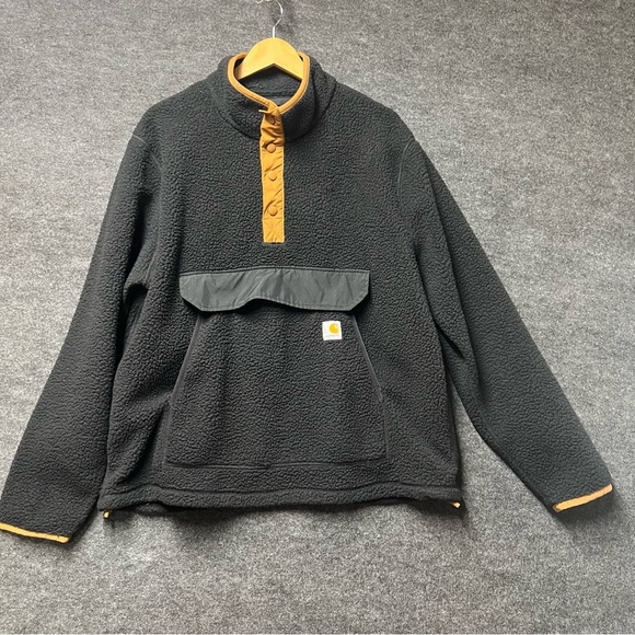 Carhartt Relaxed Fit Fleece Pullover Mens Size L - Picture 1 of 15
